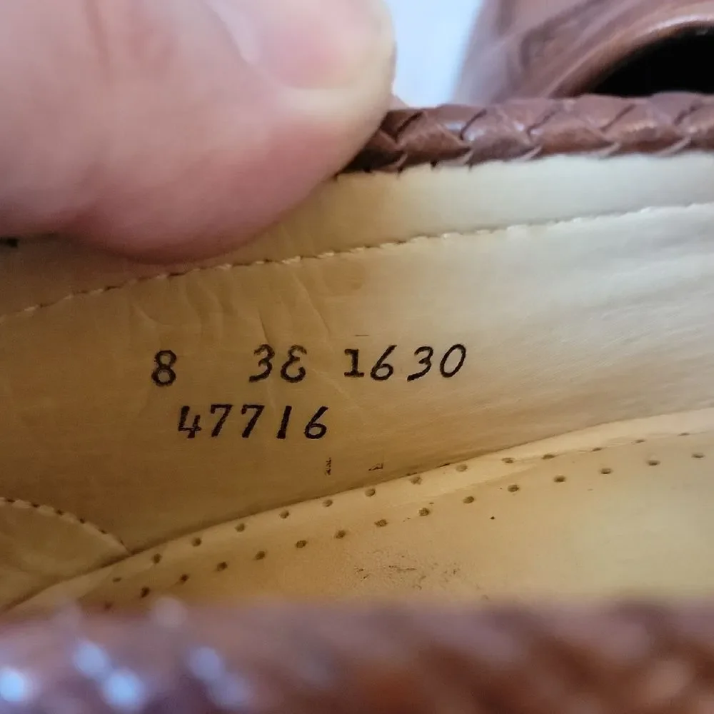 Allen Edmonds Brown Leather Tassel Loafers 8 EEE Maxfield